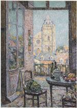 Henri Le Sidaner  - Bilder Gemälde - Table by the Window