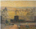 Henri Le Sidaner  - Bilder Gemälde - Terrace in Springtime