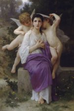 William Bouguereau  - Bilder Gemälde - Herzerwachen