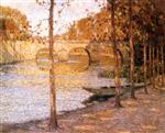 Henri Le Sidaner  - Bilder Gemälde - The Bridge, Chace-Varrains