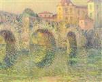 Henri Le Sidaner  - Bilder Gemälde - The Bridge, Sunset, Clisson
