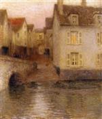 Henri Le Sidaner  - Bilder Gemälde - The Bridge, Twilight