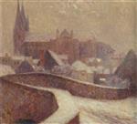 Henri Le Sidaner  - Bilder Gemälde - The Cathedral at Chartres