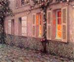 Henri Le Sidaner  - Bilder Gemälde - The Facade of Gerberoy