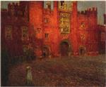 Henri Le Sidaner  - Bilder Gemälde - The Great Gate at Hampton Court