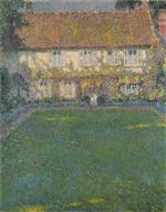 Henri Le Sidaner  - Bilder Gemälde - The House in Autumn