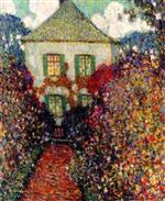 Henri Le Sidaner  - Bilder Gemälde - The House of Jean-Jacques Rousseau