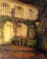 Henri Le Sidaner  - Bilder Gemälde - The Lantern at Gerberoy