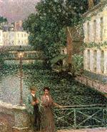 Henri Le Sidaner  - Bilder Gemälde - The Lovers, Gisors