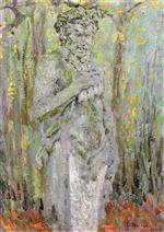 Henri Le Sidaner  - Bilder Gemälde - The Old Faune