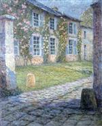 Henri Le Sidaner  - Bilder Gemälde - The Pink House at Versailles