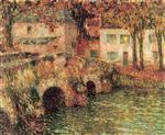 Henri Le Sidaner  - Bilder Gemälde - The Pont de Pierre