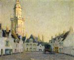 Henri Le Sidaner  - Bilder Gemälde - The Square, Le Croisic