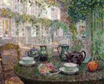Henri Le Sidaner  - Bilder Gemälde - The Stone Table