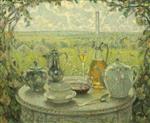 Henri Le Sidaner  - Bilder Gemälde - The Table, Springtime