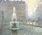 Henri Le Sidaner  - Bilder Gemälde - Trafalgar Square