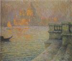 Henri Le Sidaner  - Bilder Gemälde - Venice in the afternoon