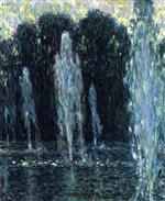 Henri Le Sidaner  - Bilder Gemälde - Water Jets, Versailles