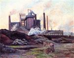 Maximilien Luce - Bilder Gemälde - A Factory