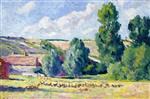 Maximilien Luce - Bilder Gemälde - A Farm in Ezeaux