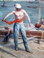 Maximilien Luce - Bilder Gemälde - A Longshoreman