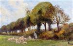 Maximilien Luce - Bilder Gemälde - A Shepherd