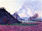 Maximilien Luce - Bilder Gemälde - A Slag Heap near Marchiennes