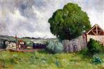 Maximilien Luce  - paintings - Barn, Burgandy