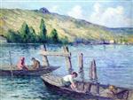 Maximilien Luce  - Bilder Gemälde - Boat Ride