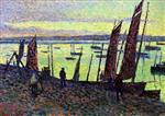 Maximilien Luce  - Bilder Gemälde - Boats at Camaret