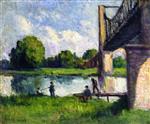 Maximilien Luce  - Bilder Gemälde - Bridge near Angers