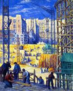 Maximilien Luce  - Bilder Gemälde - Building - Quai de Passy