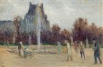 Maximilien Luce  - Bilder Gemälde - By the Fountain