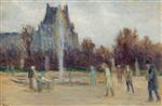 Maximilien Luce  - Bilder Gemälde - By the Fountain