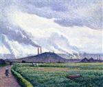 Maximilien Luce  - Bilder Gemälde - Charleroi, Landscape at Couillet