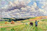 Maximilien Luce  - Bilder Gemälde - Children in the Fields