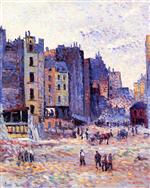 Maximilien Luce  - Bilder Gemälde - Construction of rue Reaumur