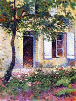 Maximilien Luce  - Bilder Gemälde - Doorway, rue Corot