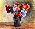 Maximilien Luce  - Bilder Gemälde - Flowers in a Vase