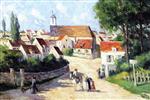 Maximilien Luce  - Bilder Gemälde - Guernes, Village Street