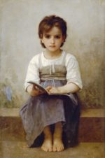 William Bouguereau  - Bilder Gemälde - la lecon difficile