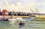 Maximilien Luce  - Bilder Gemälde - Honfleur, Entrance to the Port