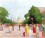 Maximilien Luce  - Bilder Gemälde - L'Avenue Winston-Churchill