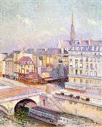 Maximilien Luce  - Bilder Gemälde - La Sainte Chapelle et le Quai des Orfevres