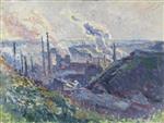 Maximilien Luce  - Bilder Gemälde - Landscape with Smoking Chimneys in Charleroi
