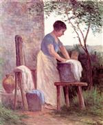 Maximilien Luce  - Bilder Gemälde - Laundress