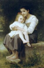 William Bouguereau  - Bilder Gemälde - la soeur ainee