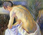Maximilien Luce  - Bilder Gemälde - Leaning Nude