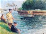 Maximilien Luce  - Bilder Gemälde - Little Fishermen