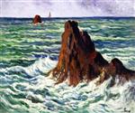 Maximilien Luce  - Bilder Gemälde - Locquivy, The Reef